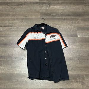 Vintage Harley Davidson button up
